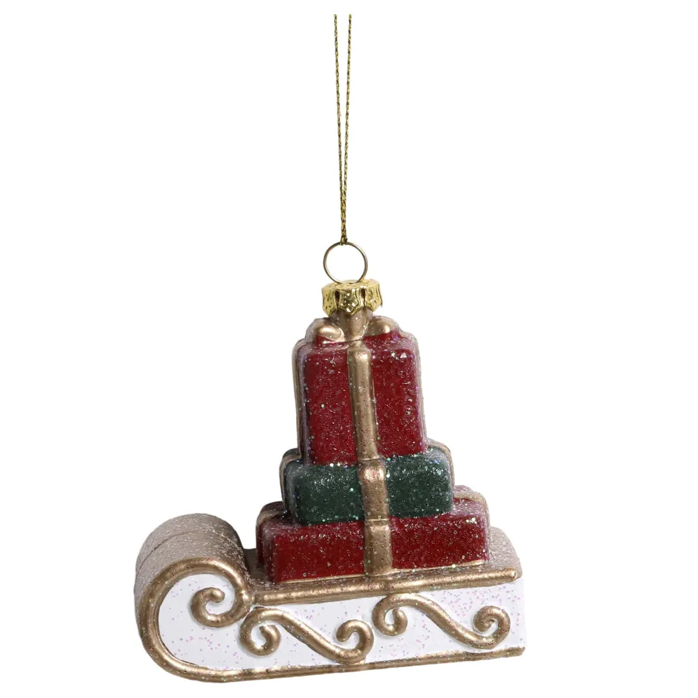 Chic Antique Weihnachtsdeko-Vintage Schlitten Aufhänger