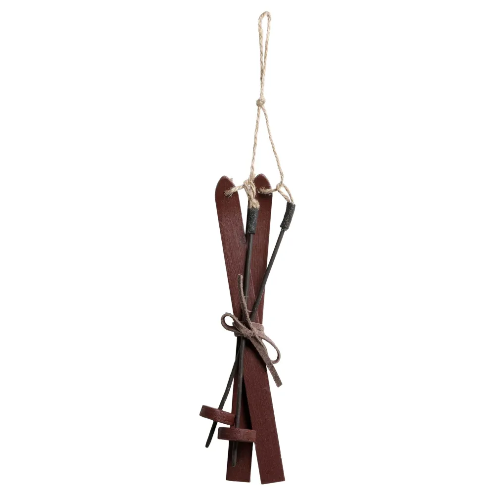 Chic Antique Weihnachtsdeko-Vintage Ski zum Aufhängen