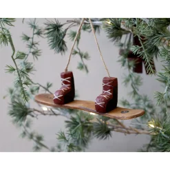 Chic Antique Weihnachtsdeko-Vintage Snowboard zum Aufhängen