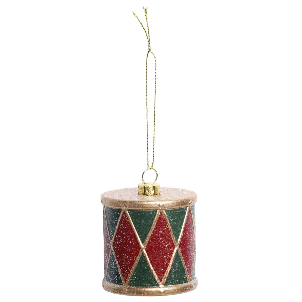 Chic Antique Weihnachtsdeko-Vintage Trommel Aufhänger