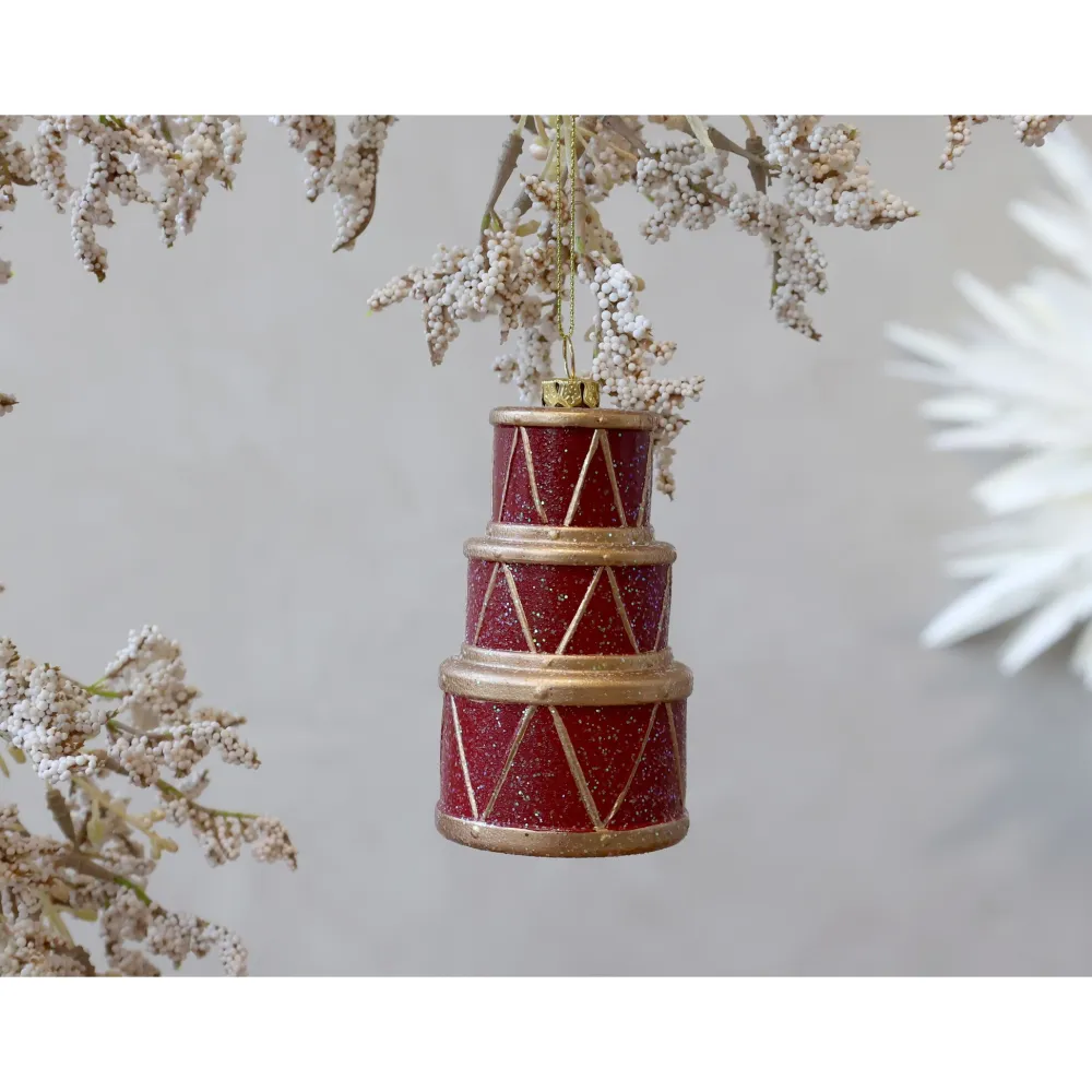 Chic Antique Weihnachtsdeko-Vintage Trommel Aufhänger