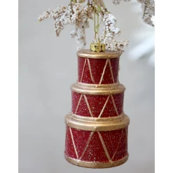 Chic Antique Weihnachtsdeko-Vintage Trommel Aufhänger