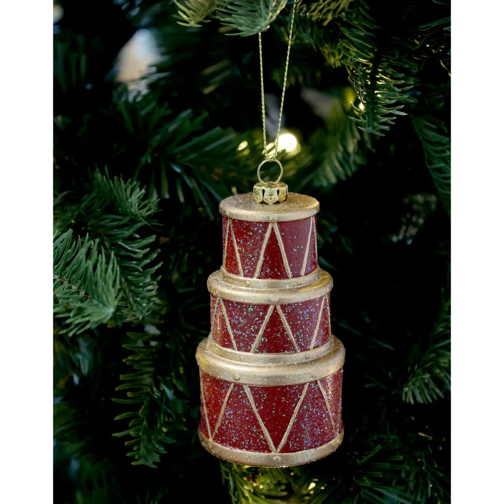 Chic Antique Weihnachtsdeko-Vintage Trommel Aufhänger