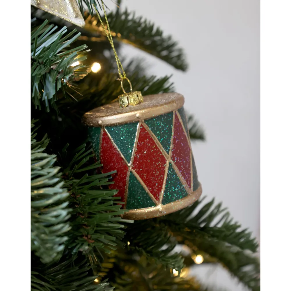 Chic Antique Weihnachtsdeko-Vintage Trommel Aufhänger