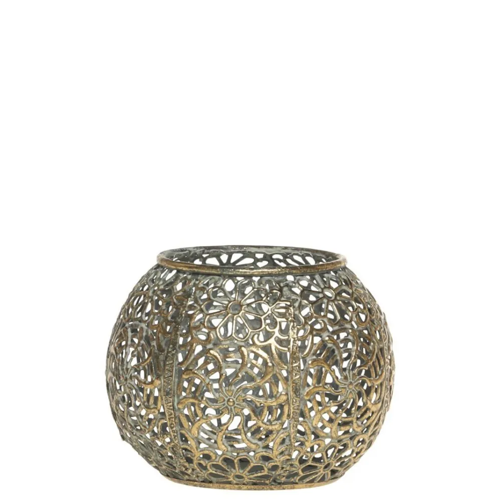 Chic Antique Teelichthalter|Windlichter-Vire Eisen Teelichthalter mit Muster