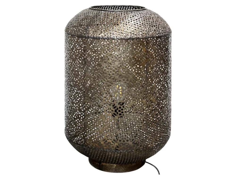 Chic Antique Tischlampen-Vire Tischlampe mit Muster