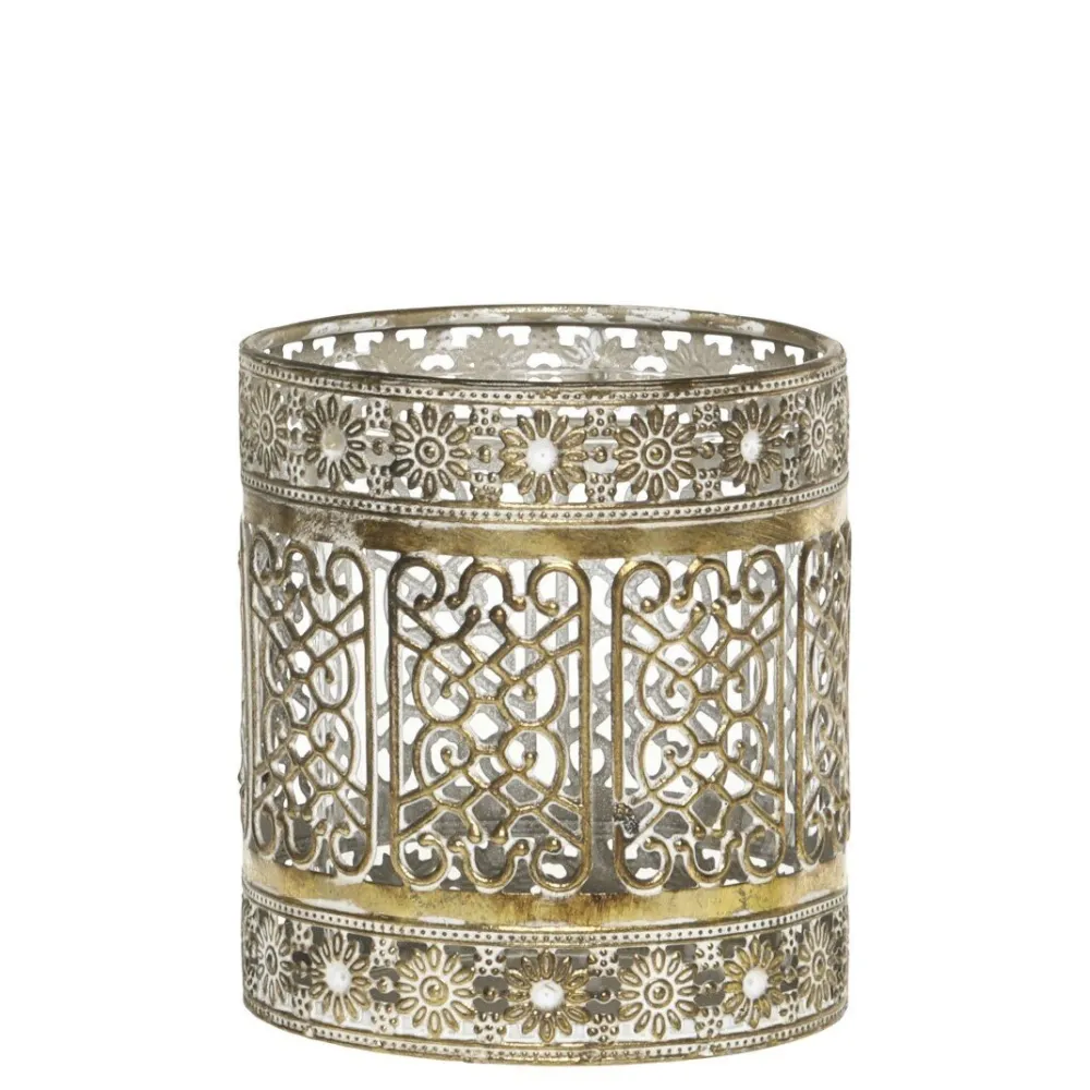 Chic Antique Teelichthalter|Windlichter-Vire Windlicht mit Muster