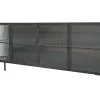 Chic Antique Schränke|Kommoden-Vitrinenschrank mit gerillten Glastüren