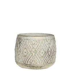 Chic Antique Gartendekoration|Blumentöpfe & Übertöpfe-Vittel Blumentopf mit Gold Muster