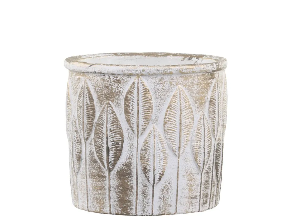 Chic Antique Blumentöpfe & Übertöpfe-Vittel Blumentopf mit Goldmuster