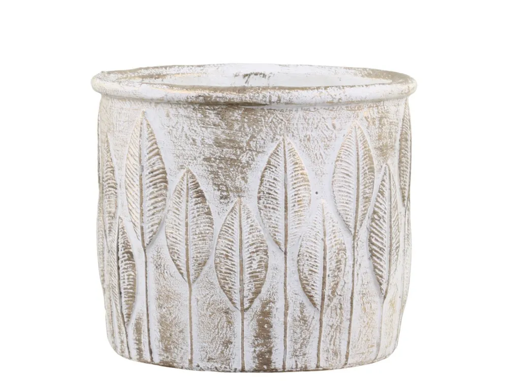 Chic Antique Blumentöpfe & Übertöpfe-Vittel Blumentopf mit Goldmuster