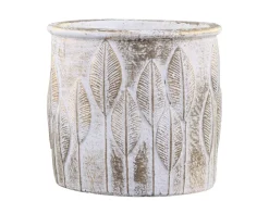 Chic Antique Blumentöpfe & Übertöpfe-Vittel Blumentopf mit Goldmuster