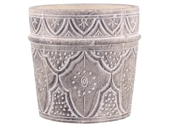 Chic Antique Töpfe Und Pflanzgefäße-Évron Blumentopf mit Muster