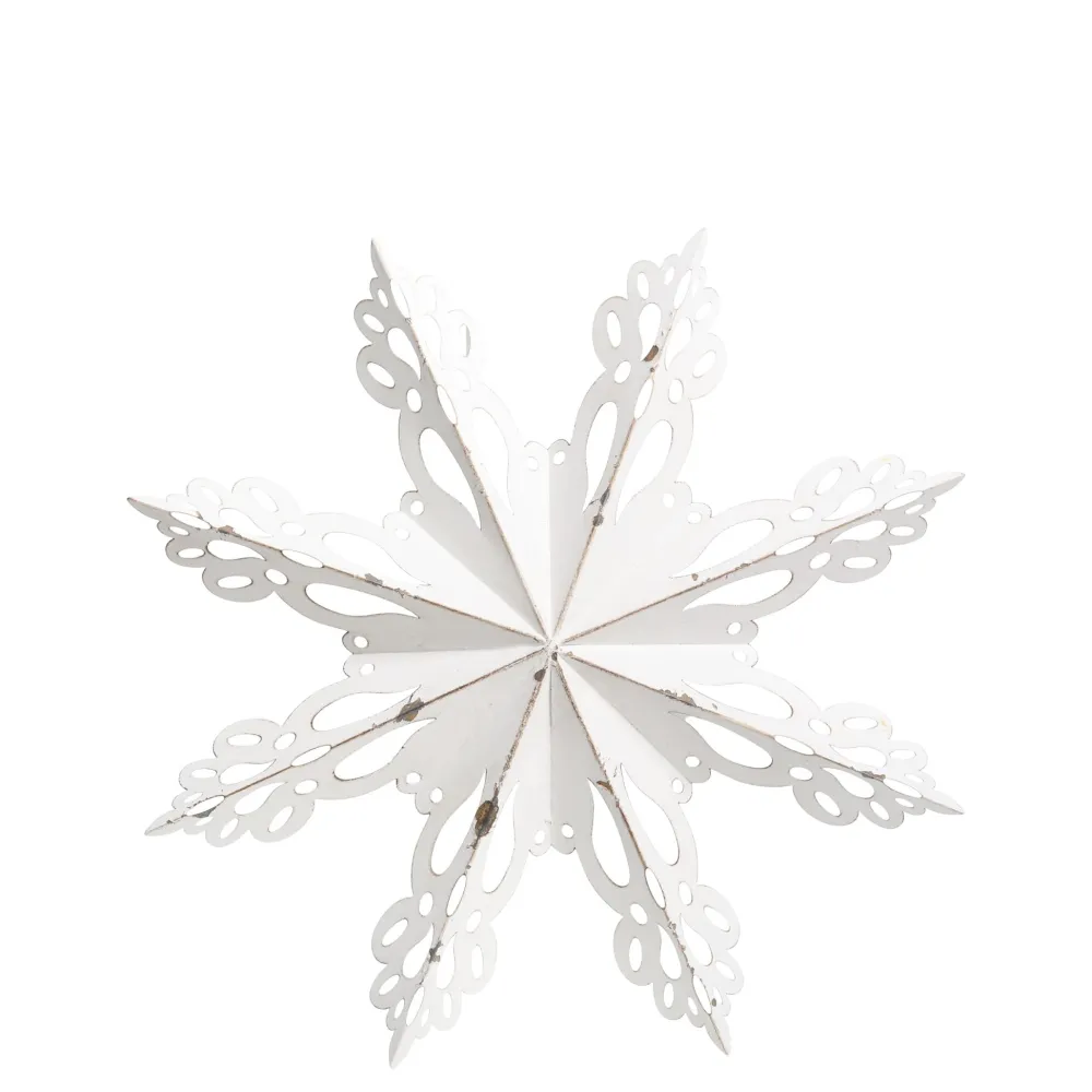 Chic Antique Wanddekoration|Weihnachtsdeko-Wanddekor Schneeflocke
