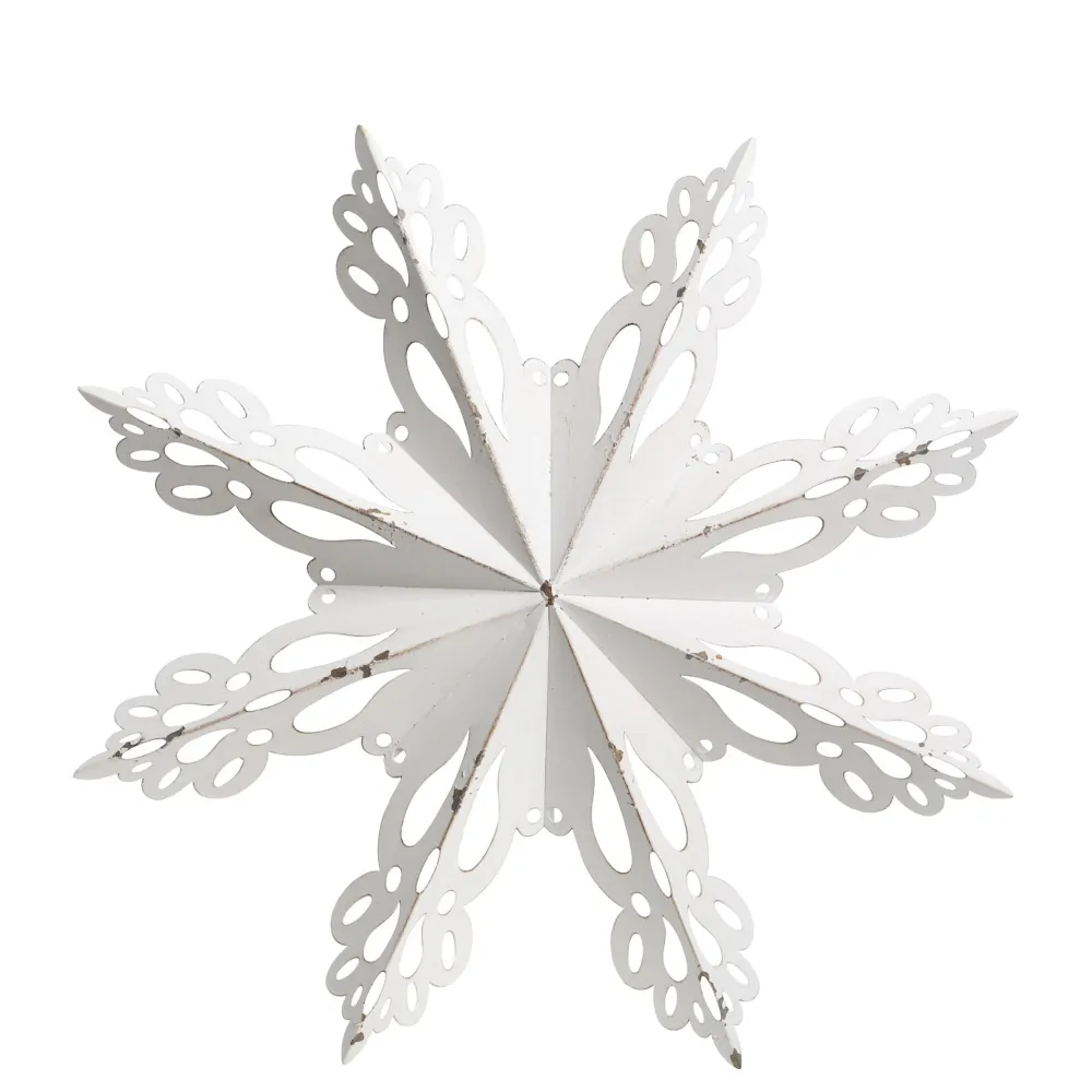 Chic Antique Wanddekoration|Weihnachtsdeko-Wanddekor Schneeflocke