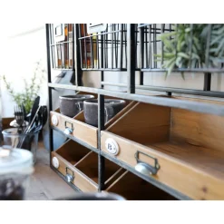 Chic Antique Wandregale|Regale-Wandregal mit Schubladen