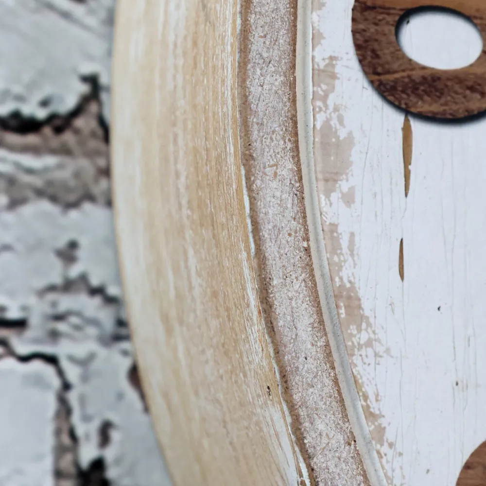 Chic Antique Uhren-Wanduhr mit floralem Muster