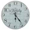 Chic Antique Uhren-Wanduhr mit Muster und Spruch