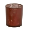 Chic Antique Teelichthalter|Weihnachtsdeko-Weihnachtlicher Roter Teelichthalter mit Muster