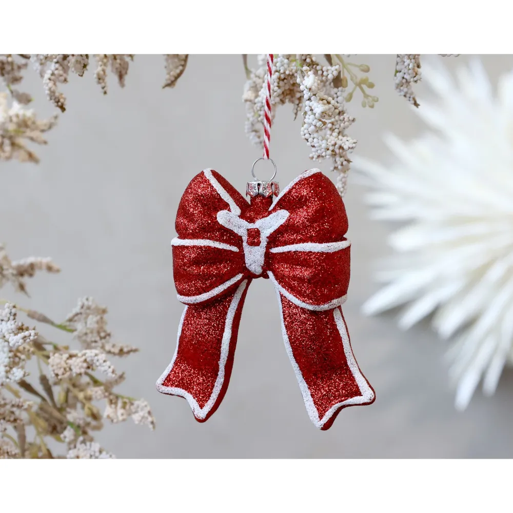 Chic Antique Weihnachtsdeko-Weihnachtlicher Schleifen Aufhänger