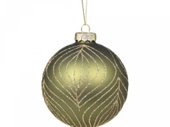 Chic Antique Weihnachtsdeko-Weihnachtskugel Blatt mit Goldmuster