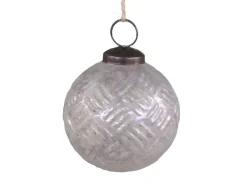 Chic Antique Weihnachtsdeko-Weihnachtskugel Criss Cross