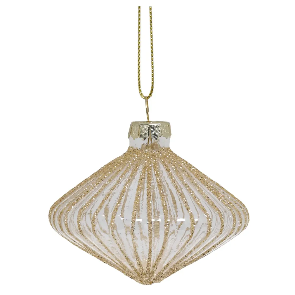 Chic Antique Weihnachtsdeko-Weihnachtskugel Diamantform aus Glas