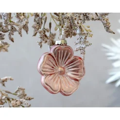 Chic Antique Weihnachtsdeko-Weihnachtskugel Rosa Blume