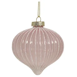 Chic Antique Weihnachtsdeko-Weihnachtskugel Rosa Tropfenform