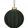 Chic Antique Weihnachtsdeko-Weihnachtskugel Velours in Fächerstruktur