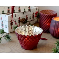 Chic Antique Windlichter|Weihnachtsdeko-Windlicht Antique Cherry in Kelchform