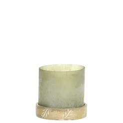 Chic Antique Teelichthalter|Windlichter-Windlicht mit graviertem Sockel