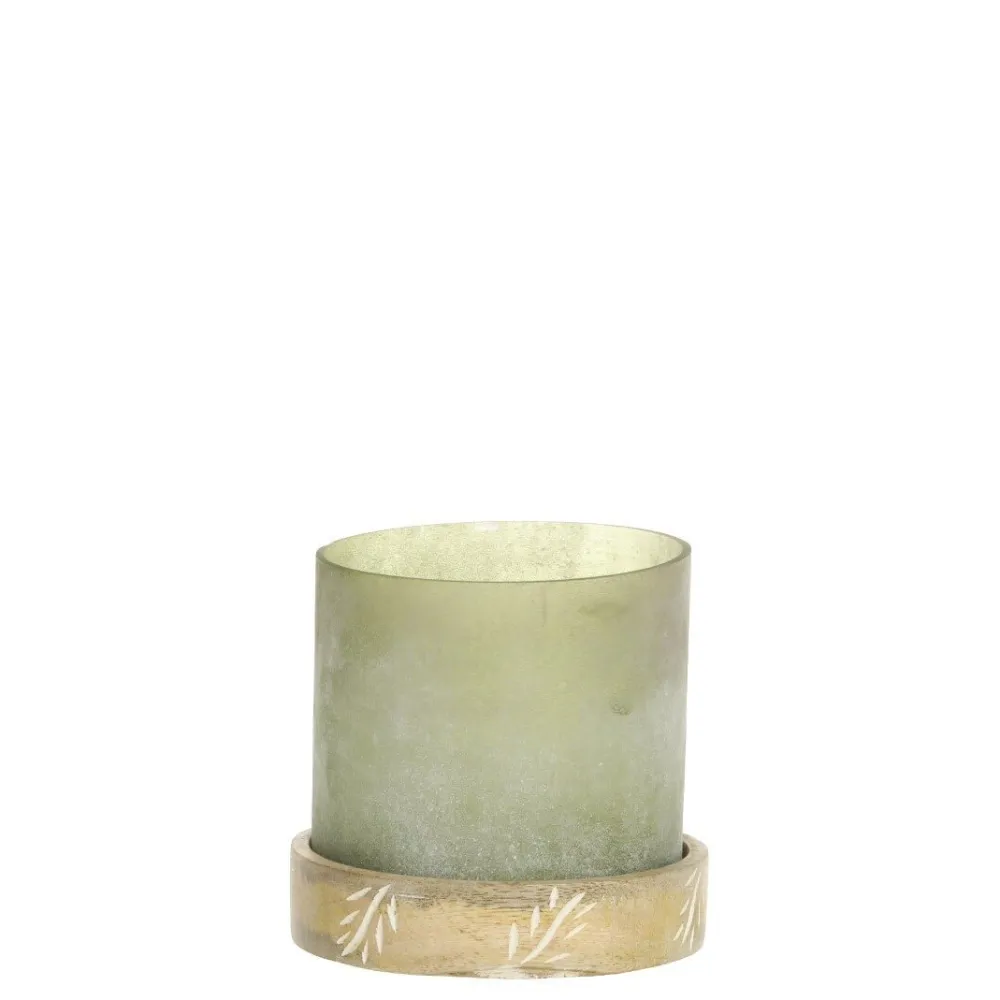 Chic Antique Teelichthalter|Windlichter-Windlicht mit graviertem Sockel