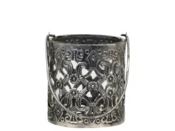 Chic Antique Windlichter-Windlicht mit Henkel und royalem Muster