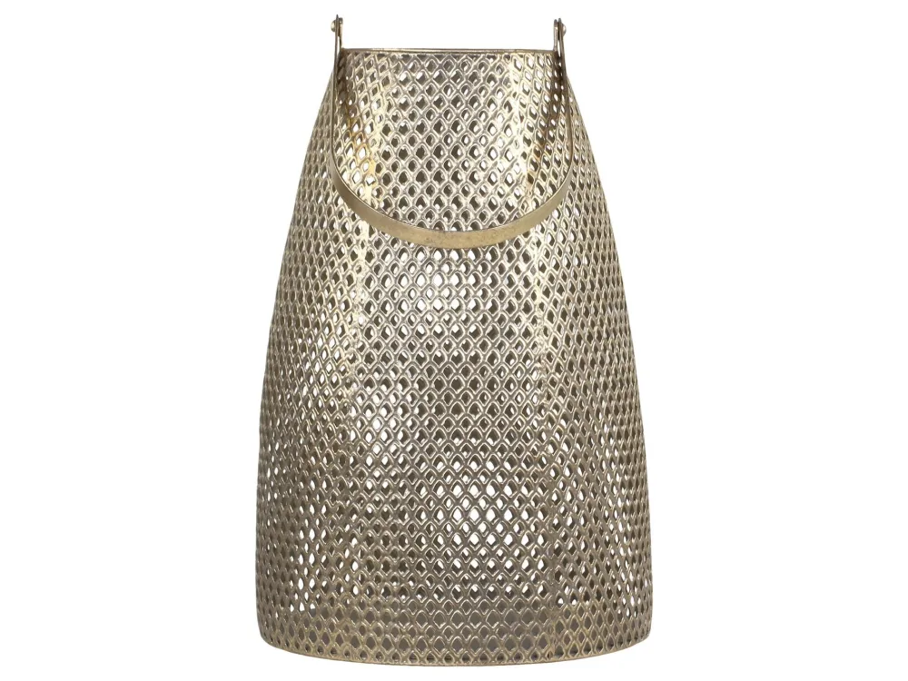 Chic Antique Windlichter-Windlicht mit Lochmuster aus Eisen