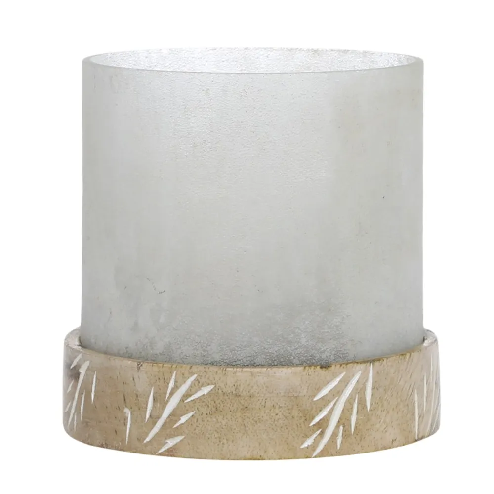 Chic Antique Windlichter-Windlicht mit Mangoholz