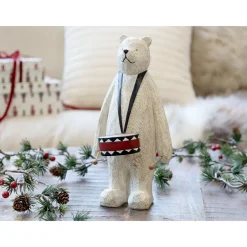 Chic Antique Deko-Objekte & Figuren|Weihnachtsdeko-Winterliche Bären Figur mit Trommel
