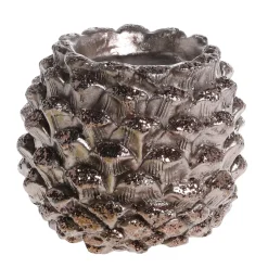 Chic Antique Teelichthalter|Weihnachtsdeko-Zapfen Teelichthalter mit Glitzer