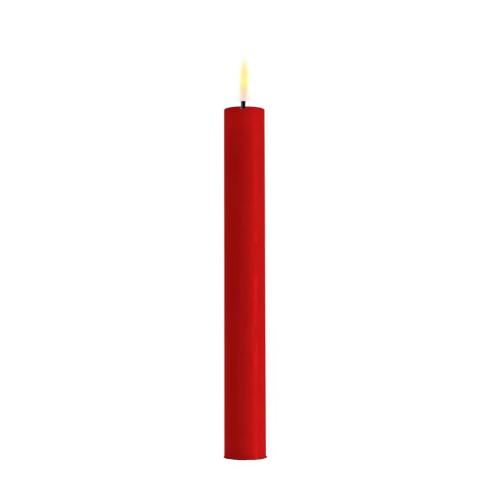 Deluxe Homeart Led-Kerzen & Led-Laternen|Kerzen-LED 2er Set Stabkerze Real Flame