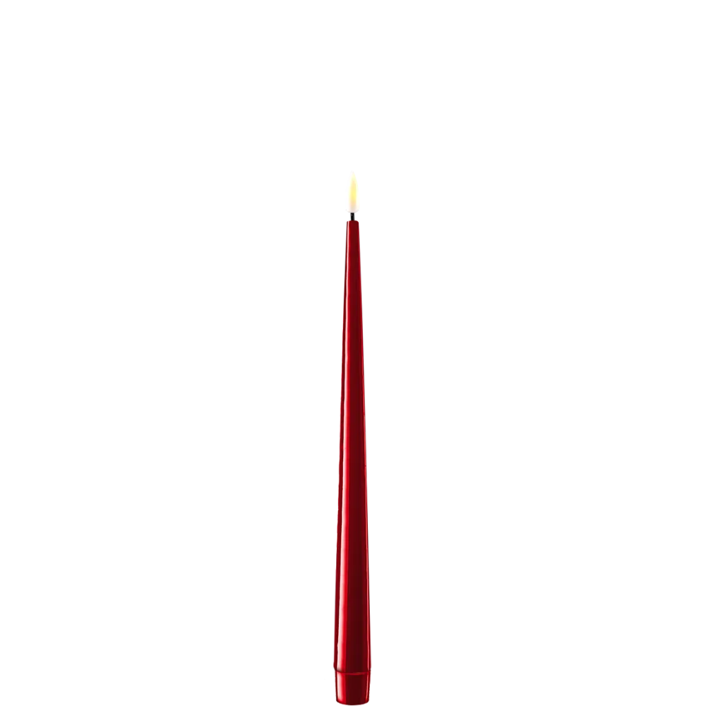 Deluxe Homeart Led-Kerzen & Led-Laternen|Kerzen-LED Stabkerze mit Lack Real Flame 2er Set