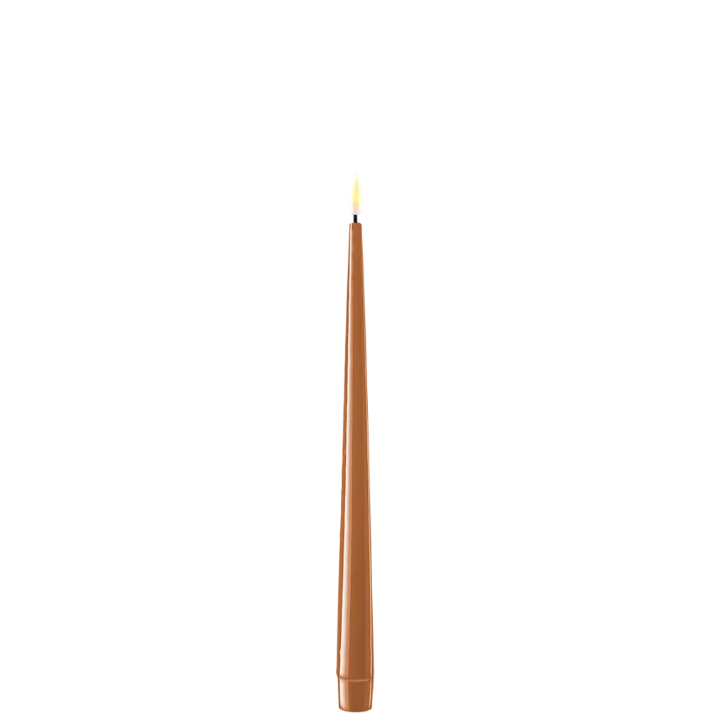 Deluxe Homeart Led-Kerzen & Led-Laternen|Kerzen-LED Stabkerze mit Lack Real Flame 2er Set