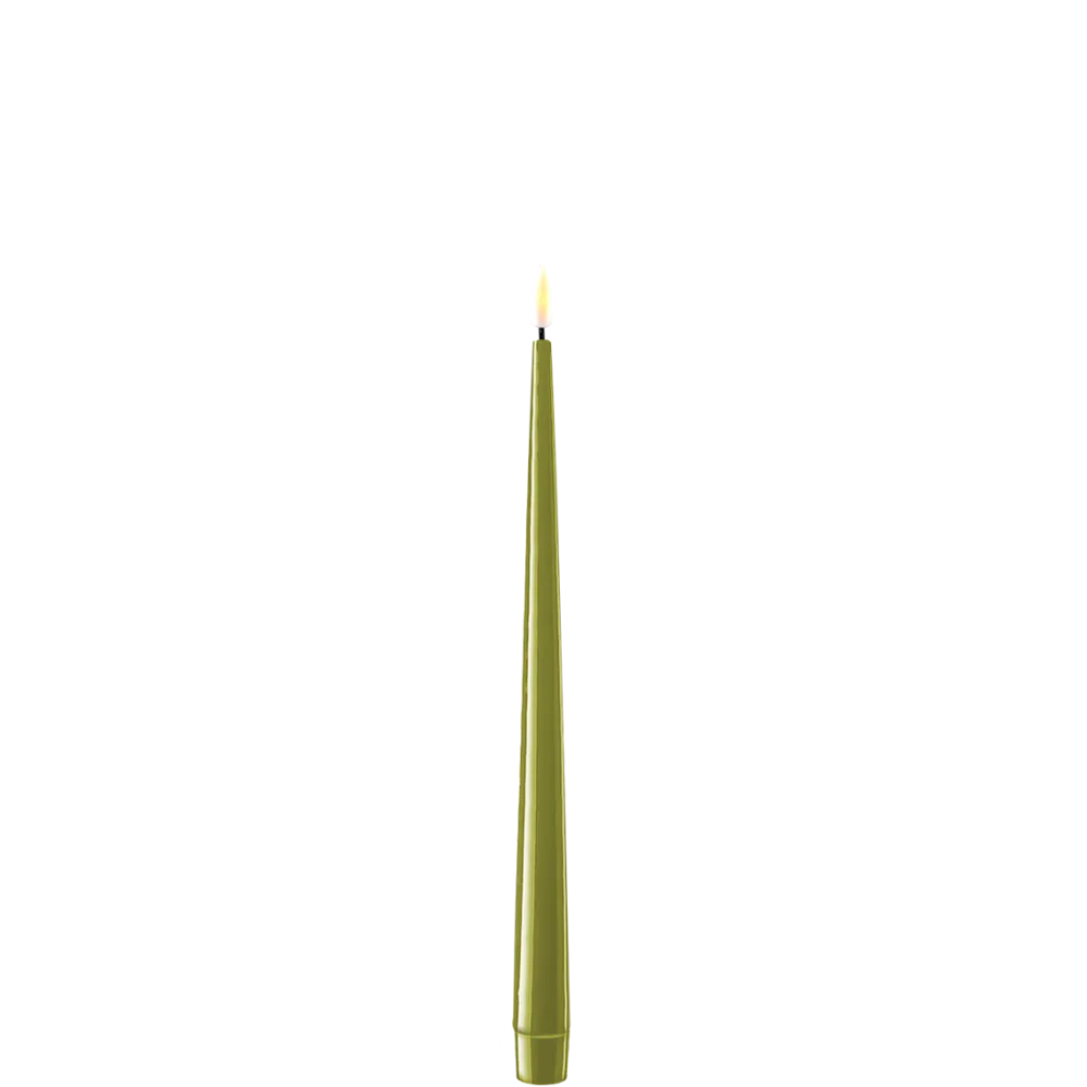Deluxe Homeart Led-Kerzen & Led-Laternen|Kerzen-LED Stabkerze mit Lack Real Flame 2er Set