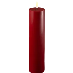Deluxe Homeart Led-Kerzen & Led-Laternen|Kerzen-LED Stumpenkerze Real Flame bordeaux