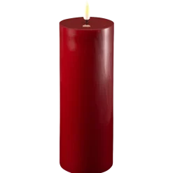 Deluxe Homeart Led-Kerzen & Led-Laternen|Kerzen-LED Stumpenkerze Real Flame bordeaux