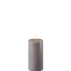 Deluxe Homeart Led-Kerzen & Led-Laternen|Kerzen-LED Stumpenkerze Real Flame grau