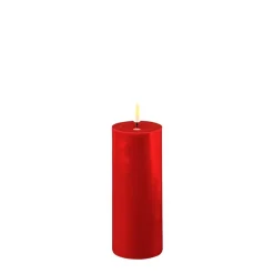 Deluxe Homeart Led-Kerzen & Led-Laternen|Kerzen-LED Stumpenkerze Real Flame rot