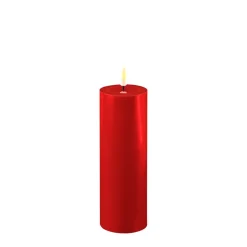 Deluxe Homeart Led-Kerzen & Led-Laternen|Kerzen-LED Stumpenkerze Real Flame rot