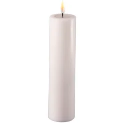 Deluxe Homeart Led-Kerzen & Led-Laternen|Kerzen-LED Stumpenkerze Real Flame weiß