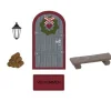Det Gamle Apotek Weihnachtsdeko-Wichteltür-Set 5-teilig mit Zubehör