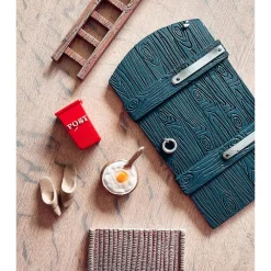 Det Gamle Apotek Weihnachtsdeko-Wichteltür-Set 6-teilig dunkelblau, mit Leiter